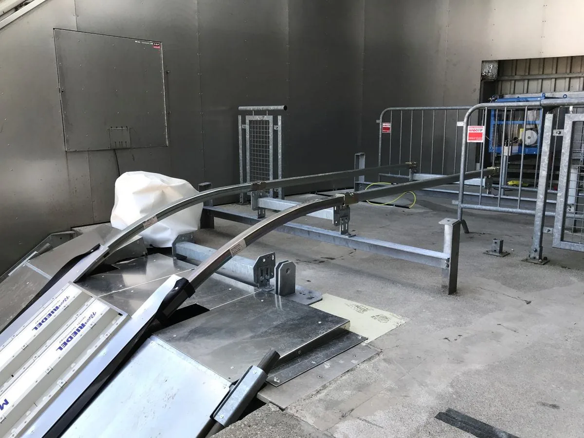 Tirak-Winde mit Seilführung an der Schanzenanlage in Innsbruck