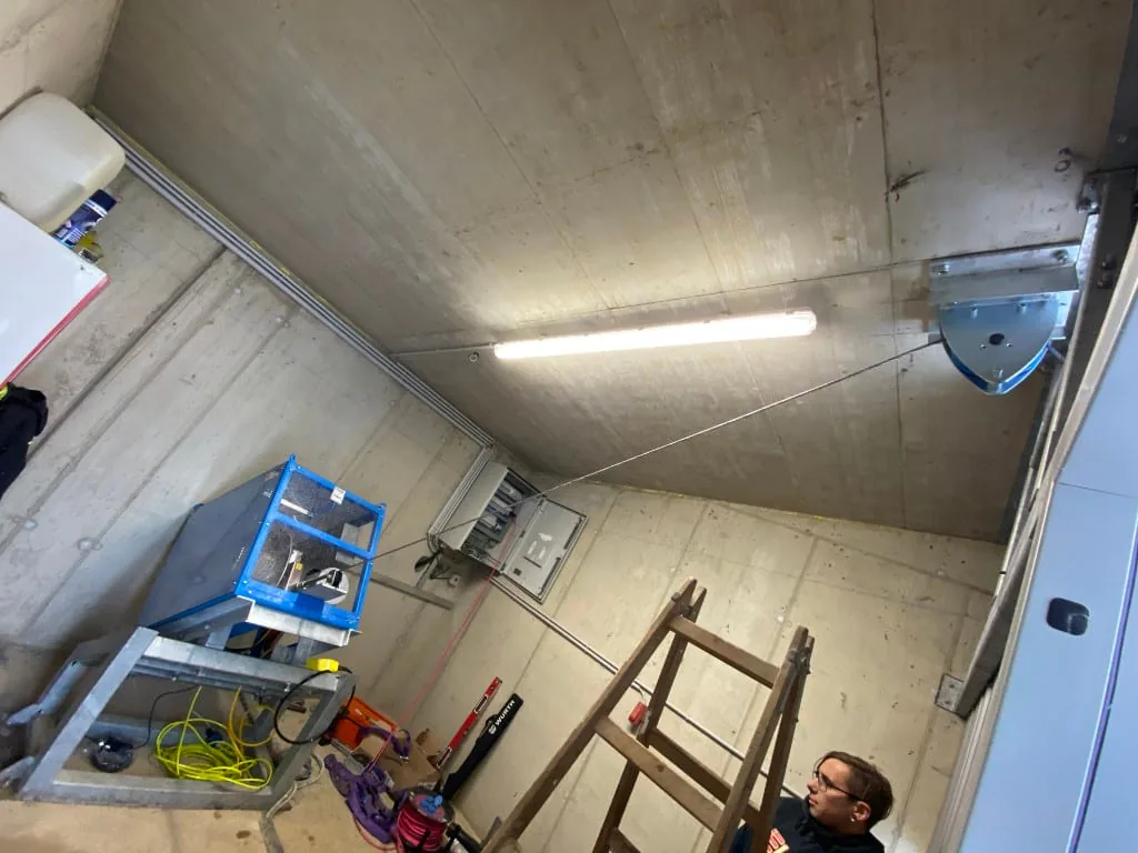 Umlenkrolle der Tirak-Winde an der Anlage in Eisenerz