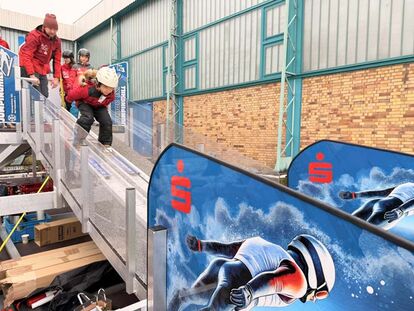 Mobile Skisprungschanze